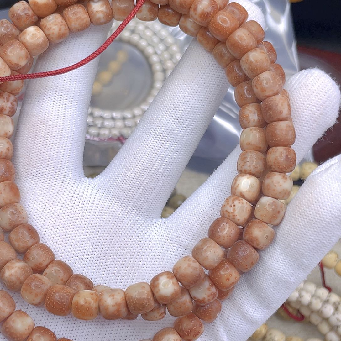 星月菩提吊坠安***舅7x8玉化料108