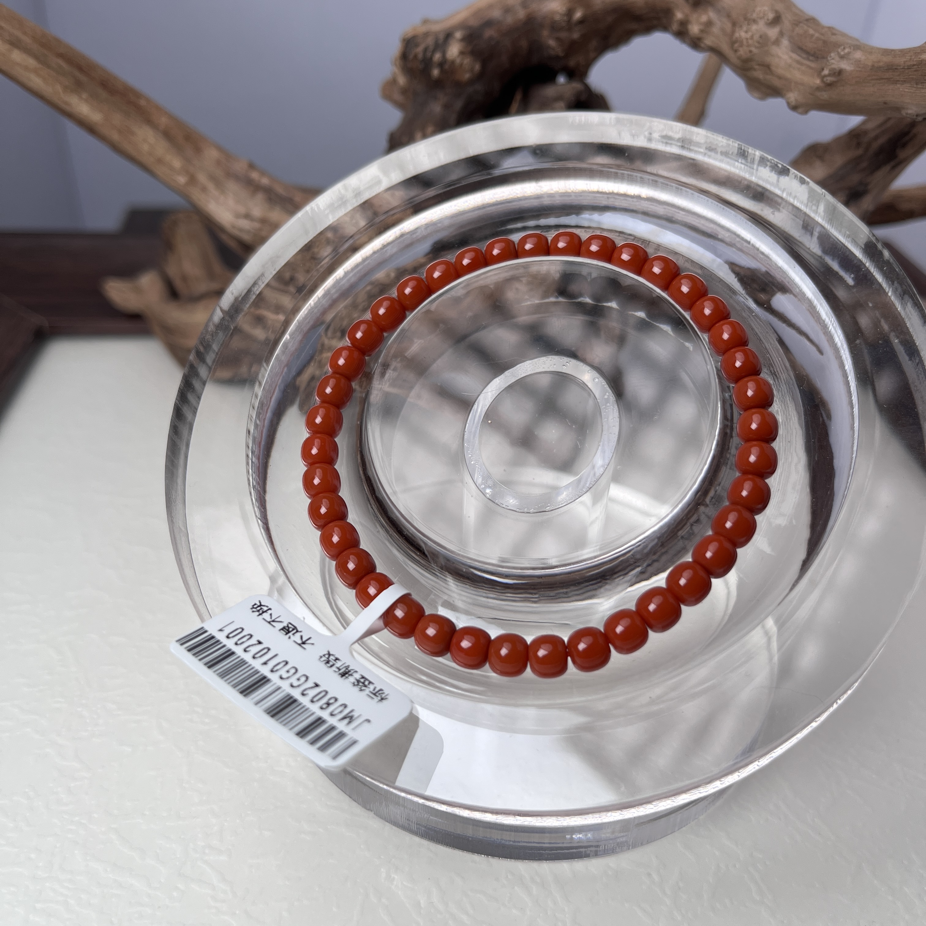 GG0102001原矿瓦西柿子锦偏玉化老型单圈手串5mm（一物一拍）