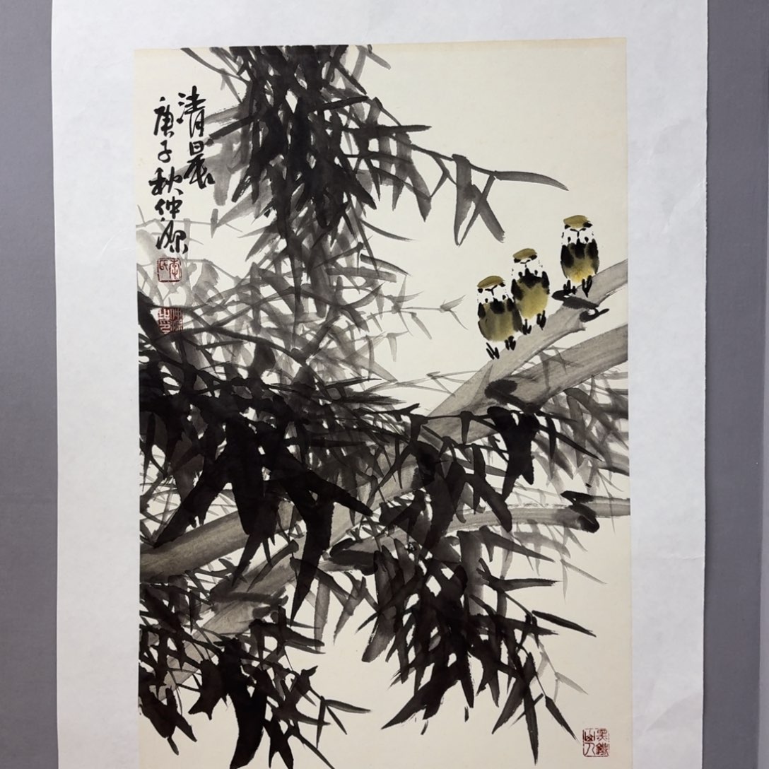 国画艺术家真人手绘