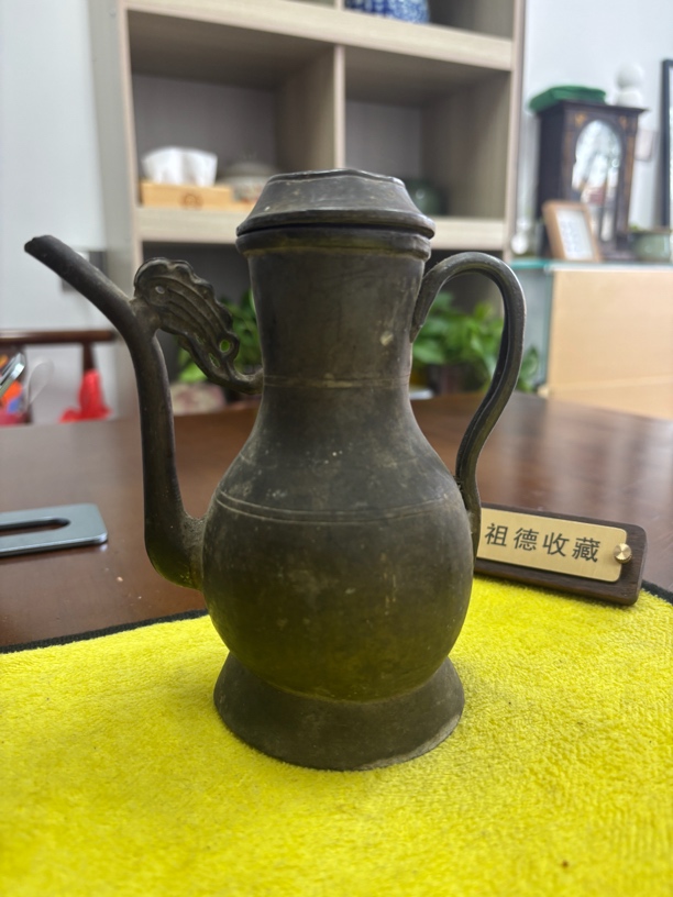 老锡壶酒壶 陶泰兴造 民俗摆件老物件锡壶