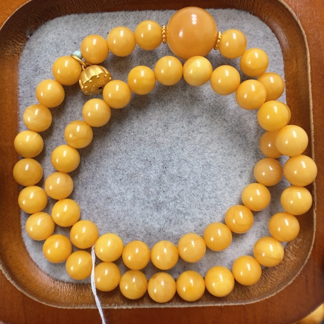 蜜蜡手串未镶嵌蜜蜡手串
