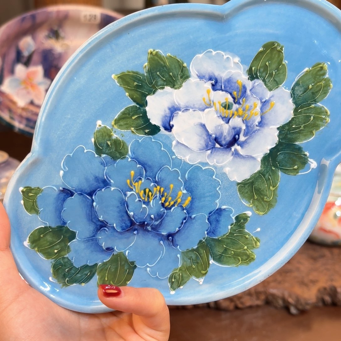 景德镇手绘高温釉下彩陶瓷茶具