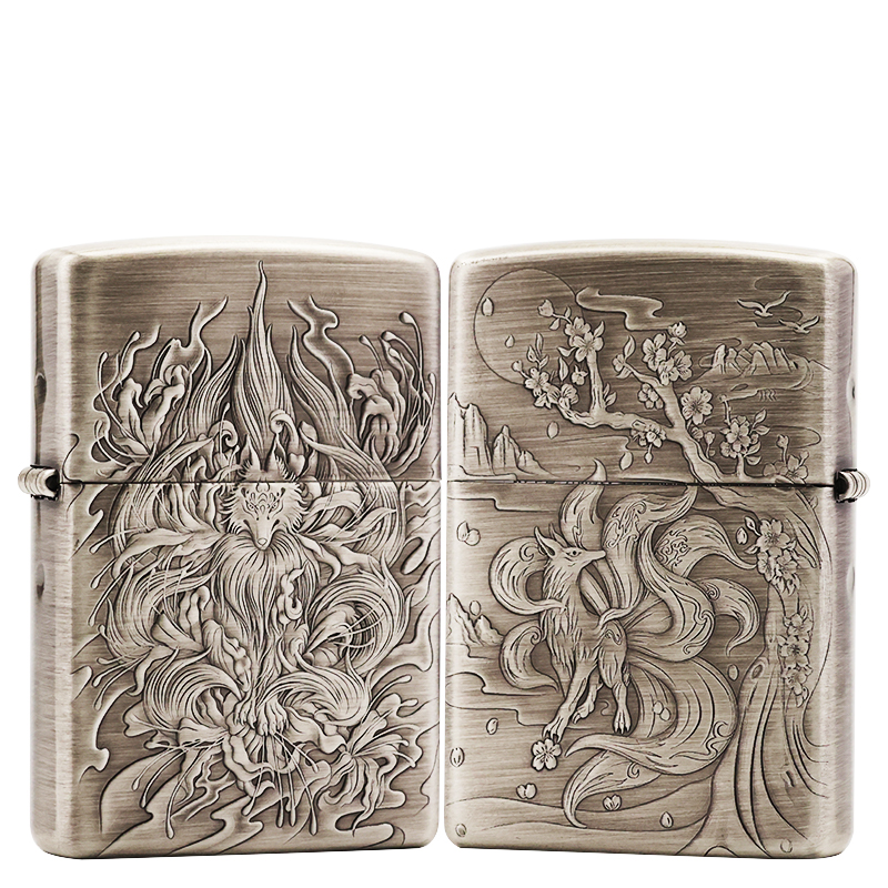 ZIPPO/之宝打火机常规【一代九尾（开花版）】原装正品煤油机DYJ1