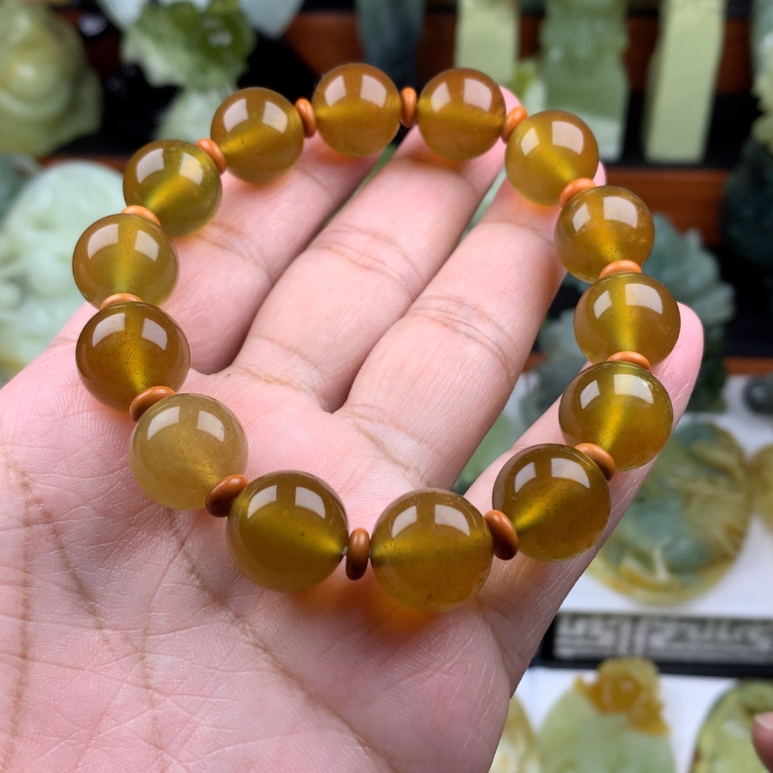 岫玉手链手串未镶嵌