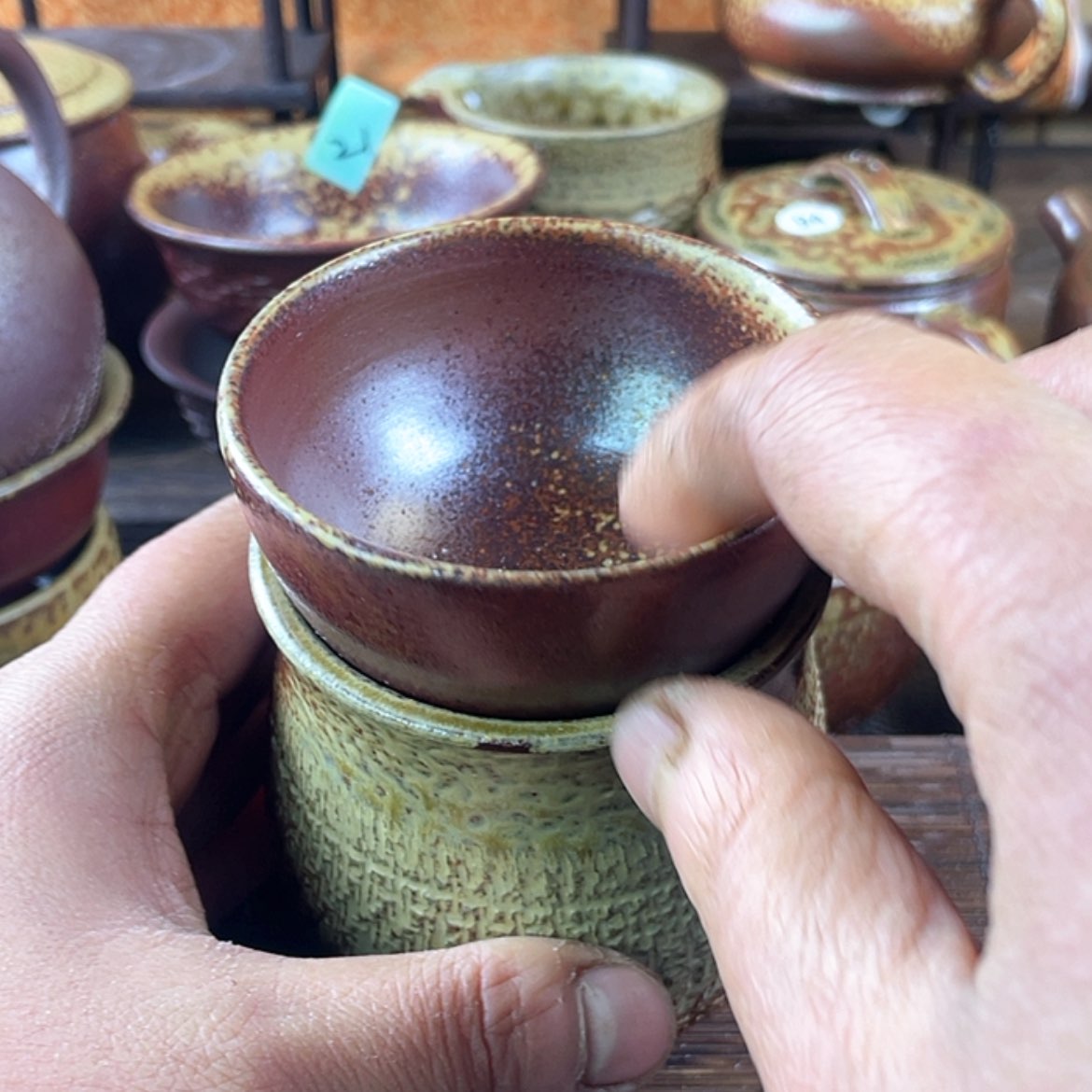 【闪购商品】小*记柴烧公道杯210毫升加个瑕疵杯