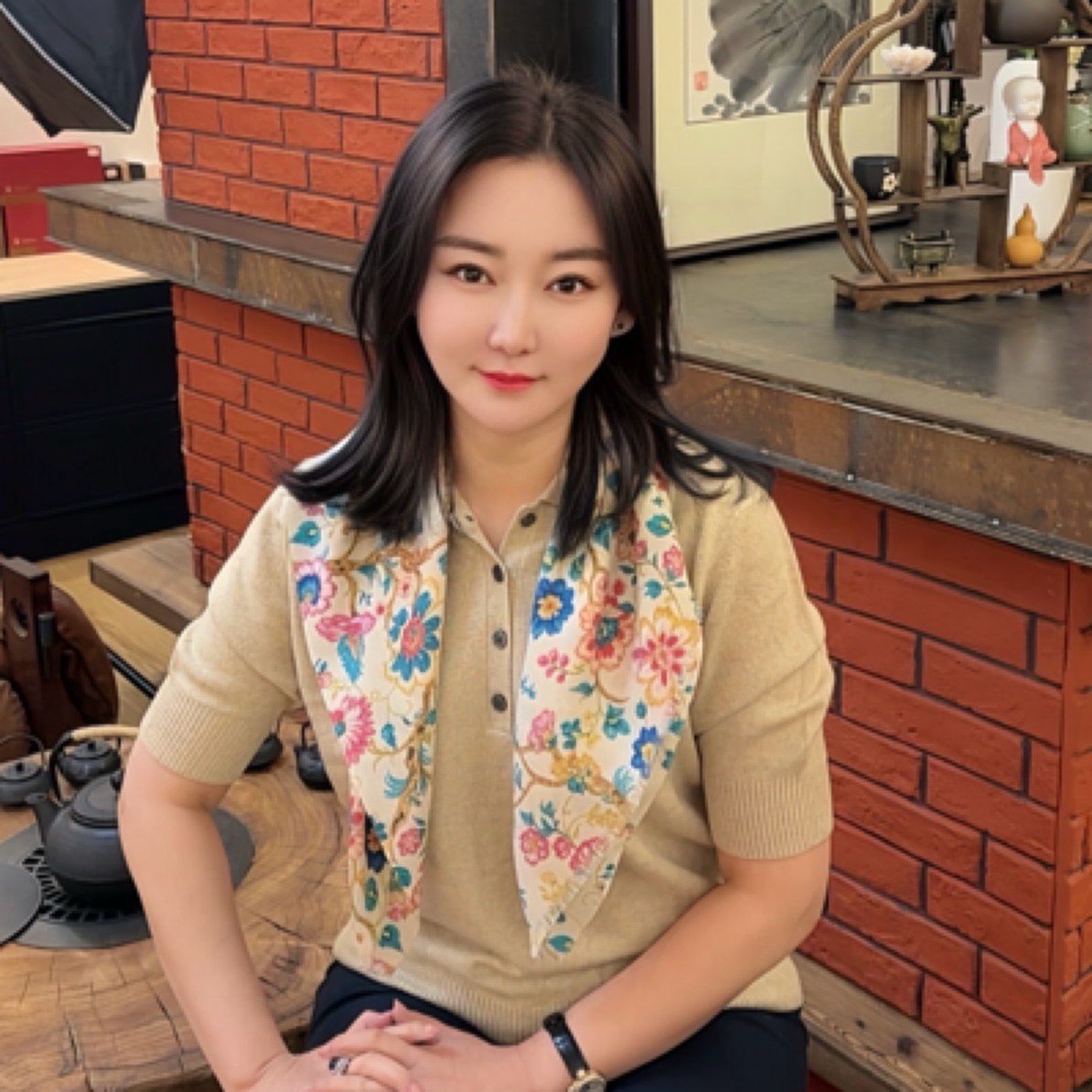 春夏时尚百搭双面羊毛桑蚕丝方巾