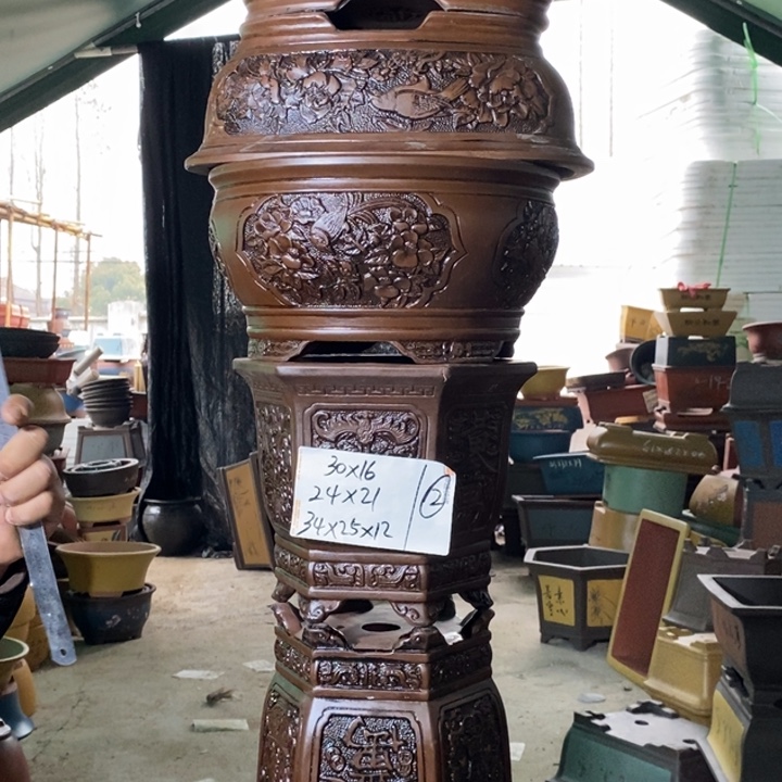 紫砂花盆紫砂紫砂