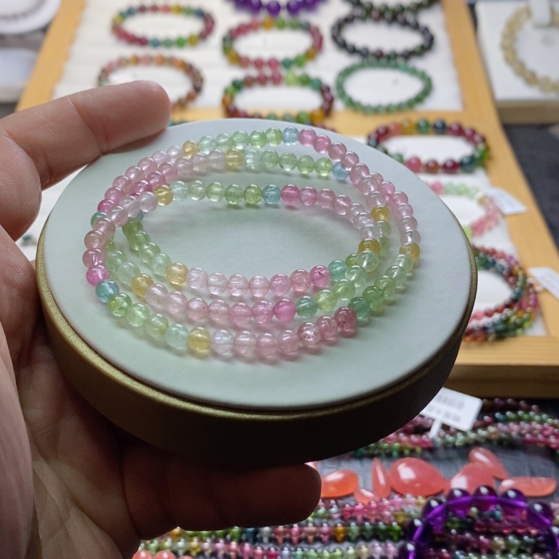 碧玺碧玺手链未镶嵌