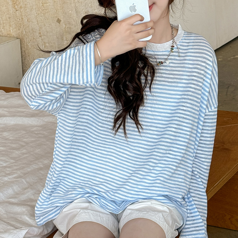 醒妈家2025夏新品女童中大童套装防晒衣长袖T恤