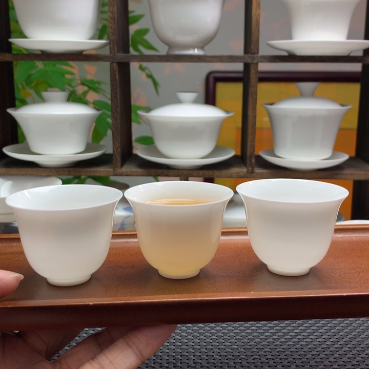 3只45cc薄胎铃铛杯美人杯