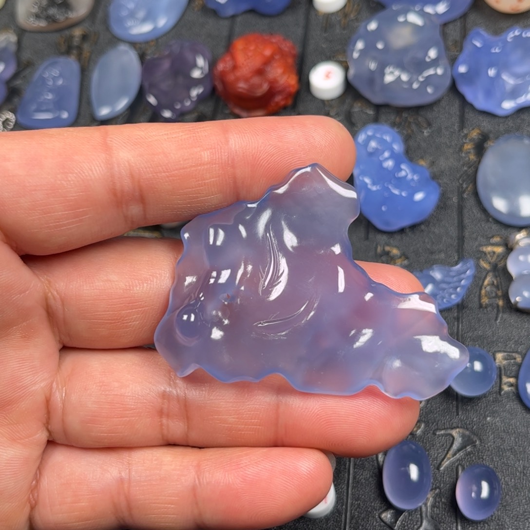 玛瑙/玉髓未镶嵌颈饰香插