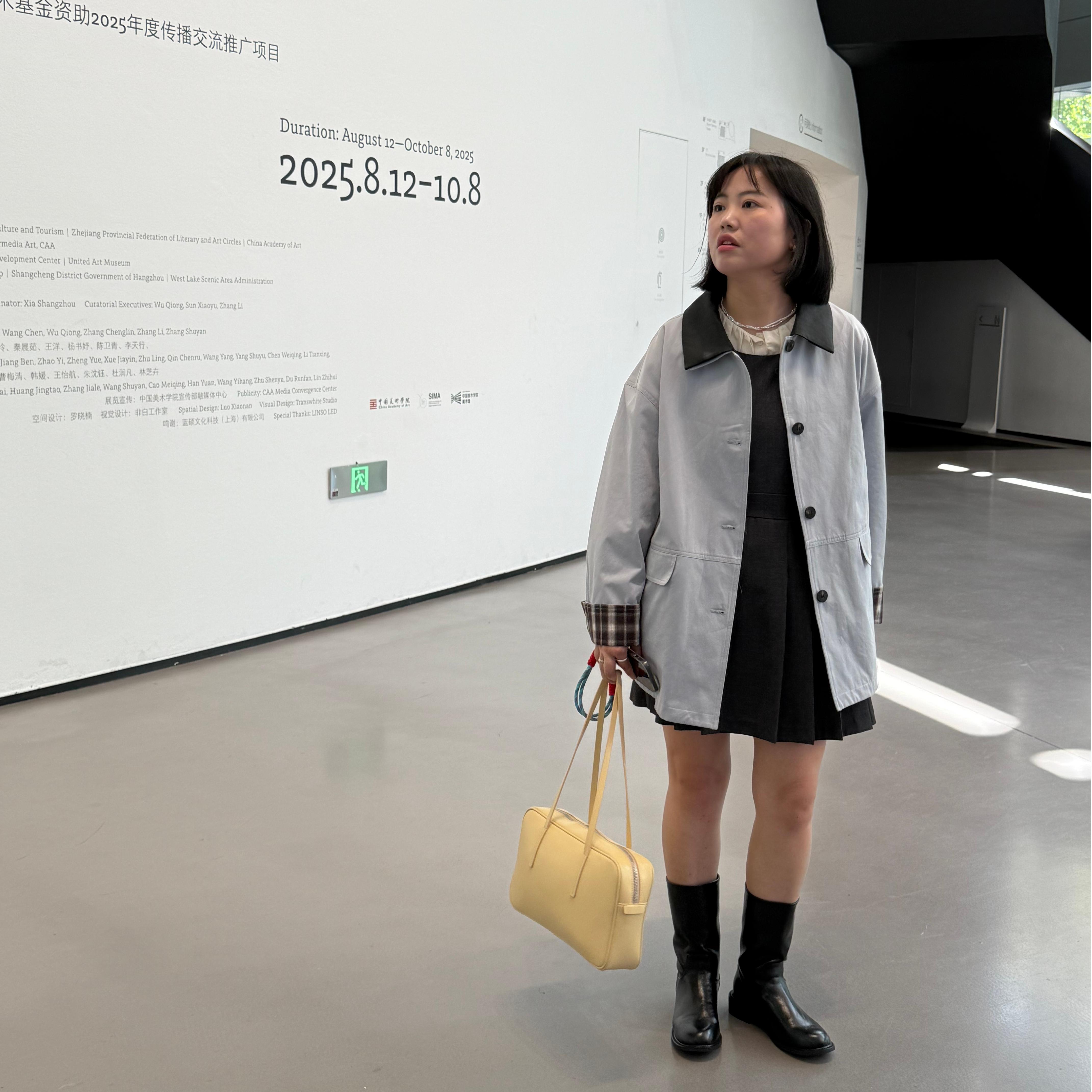 TOTHEND“灰蓝秋日”可拆卸小皮翻领设计感工装式风衣外套