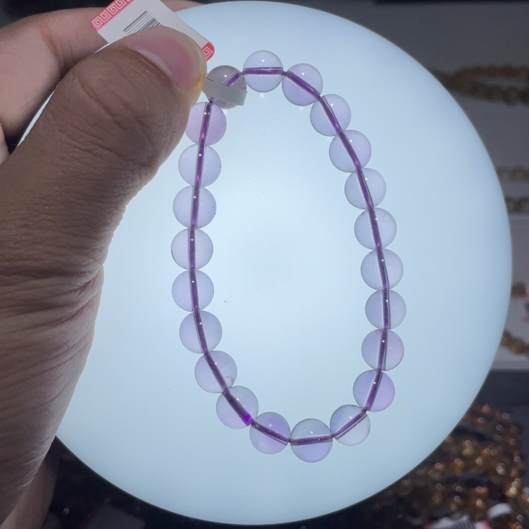 烟晶未镶嵌手链紫水晶