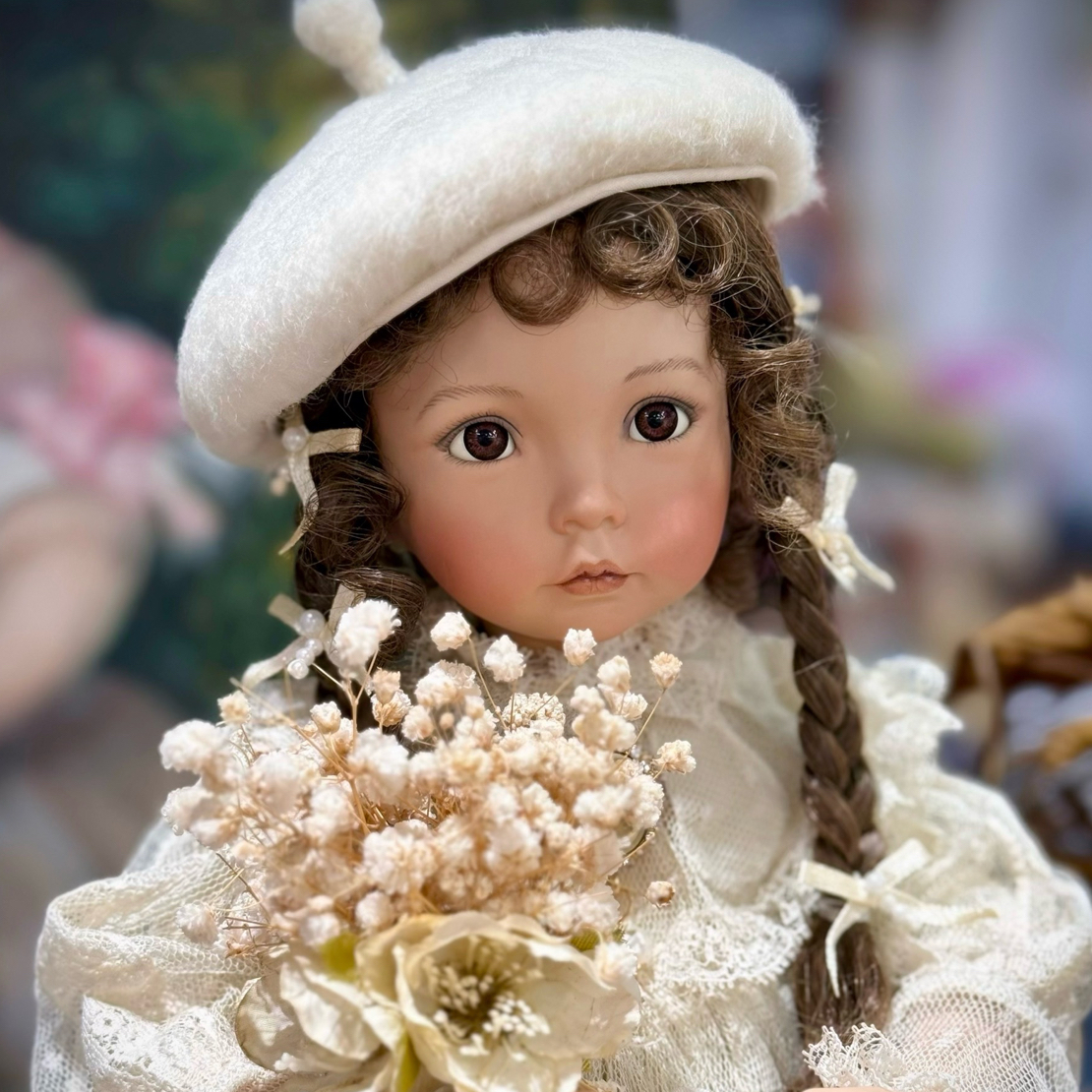 国外艺术家手工制作1995年陶瓷娃娃不退，不换，顺丰到付当面验收。