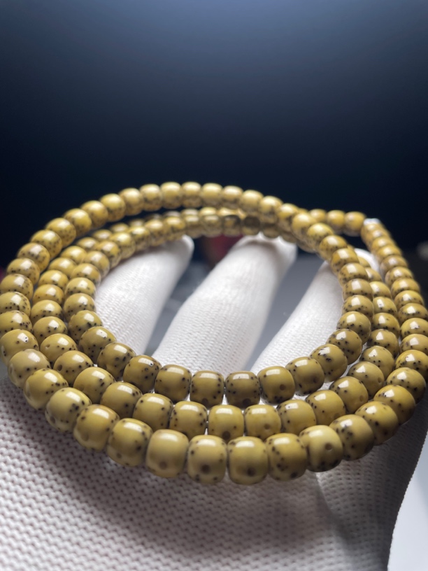 【墨宇轩7✖️6石玉料通体留白 小细星108长串（已打底色）