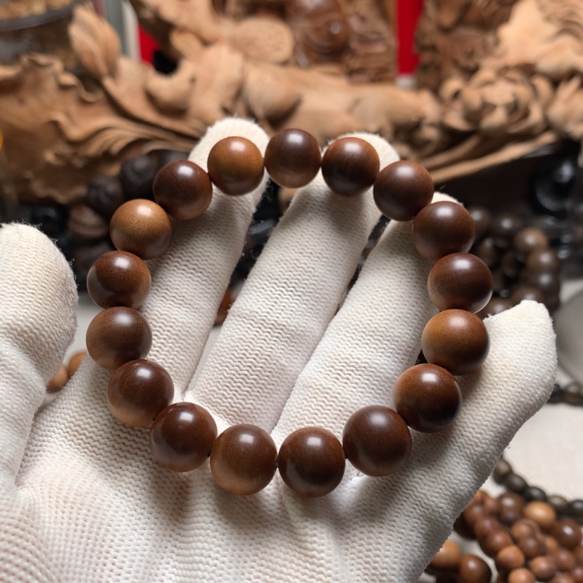 【闪购商品】檀香木手串/手链存**茶檀香手串1.2