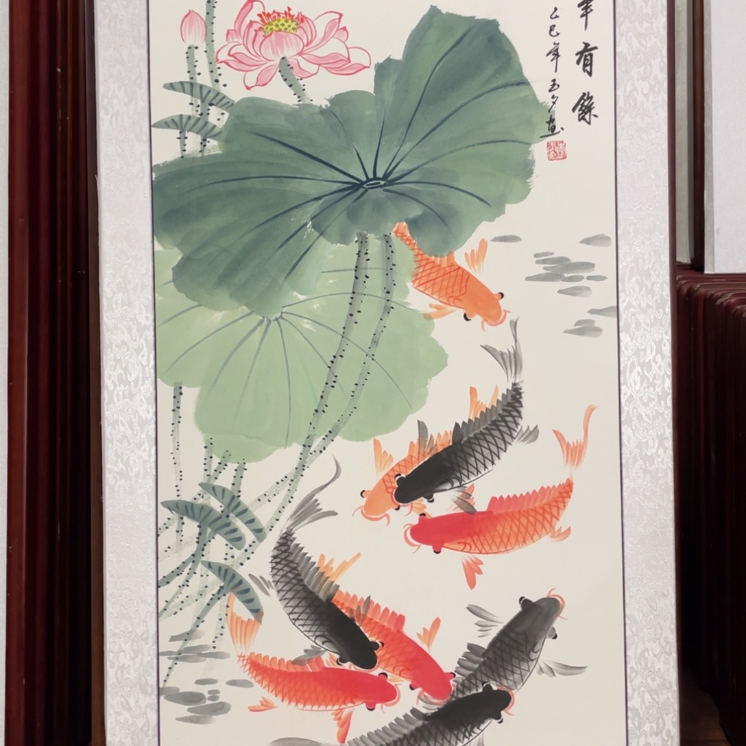 国画带框尺寸63*123厘米