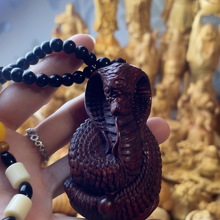 柏木（崖柏）紫檀木盘蛇