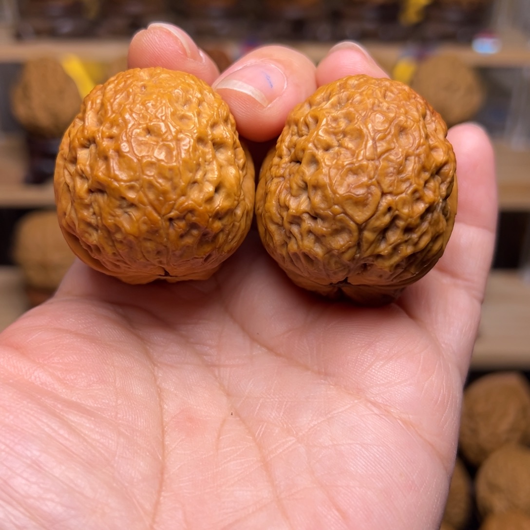 葡***干把件文玩核桃4w龙鳞铁狮子40尺