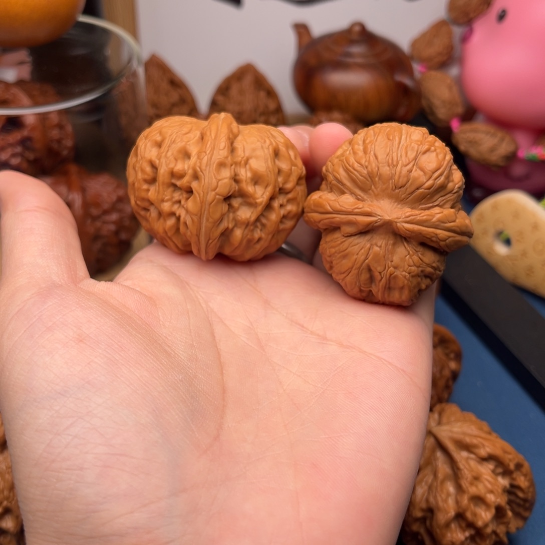 文玩核桃把件41平谷元宝