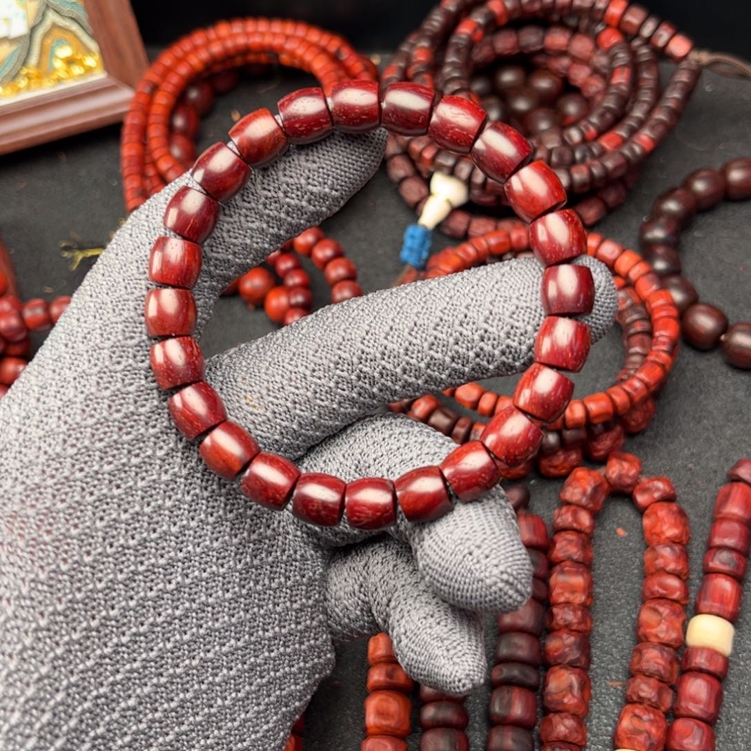 檀香紫檀（小叶紫檀）手串/手链9×9直切珠福利