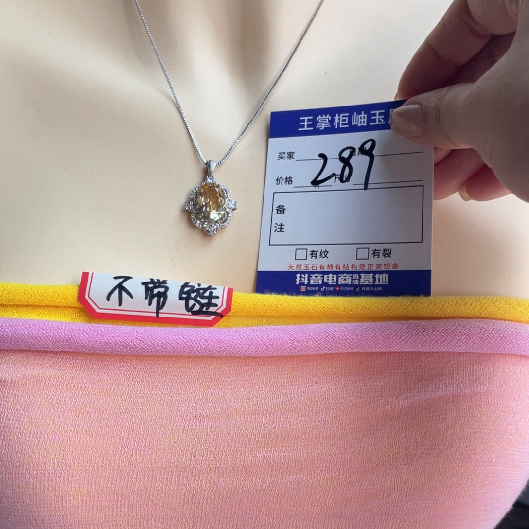 颈饰银S925镶嵌水晶