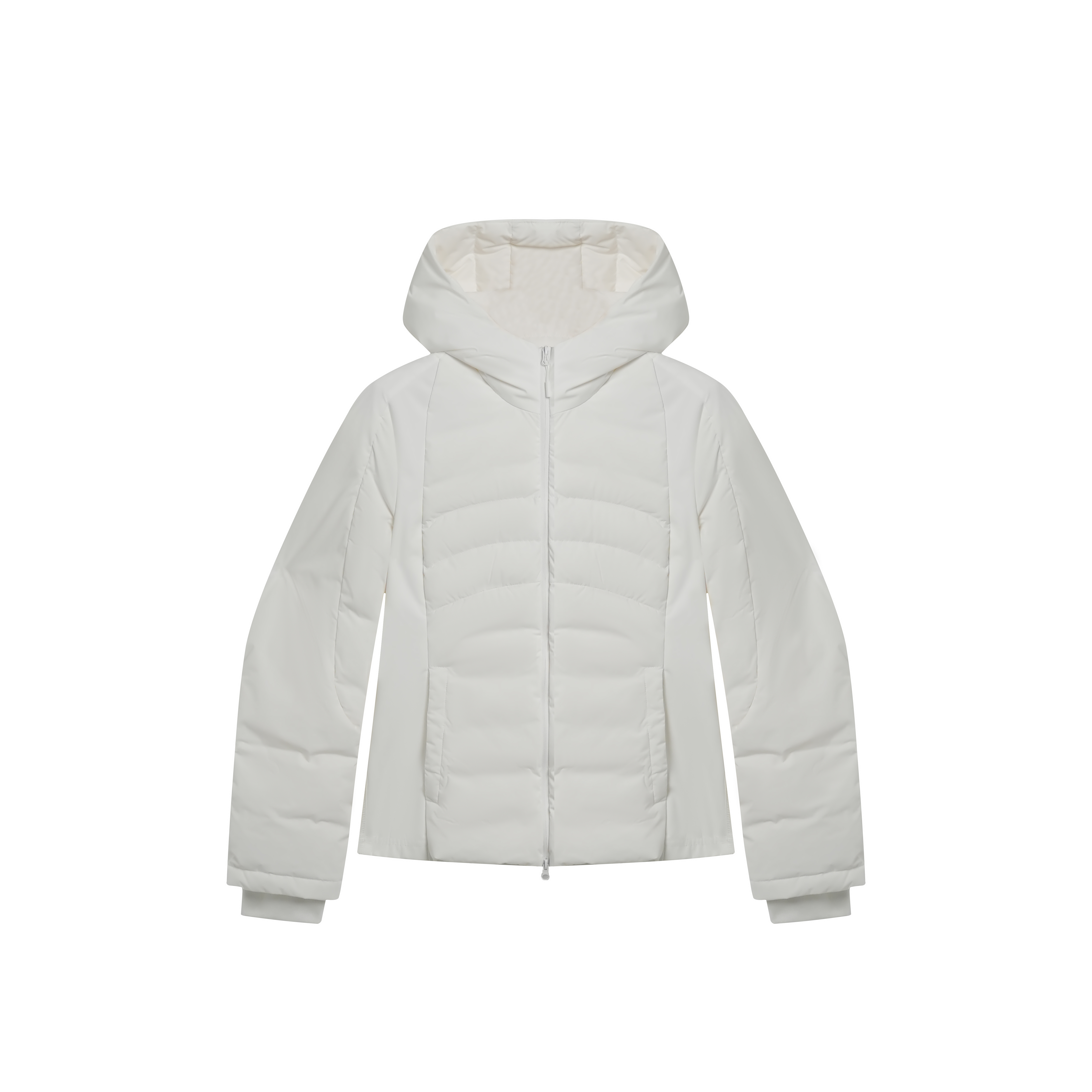 2025秋冬新款设计师纯色拉链连帽休闲羽绒服8955A1Y861