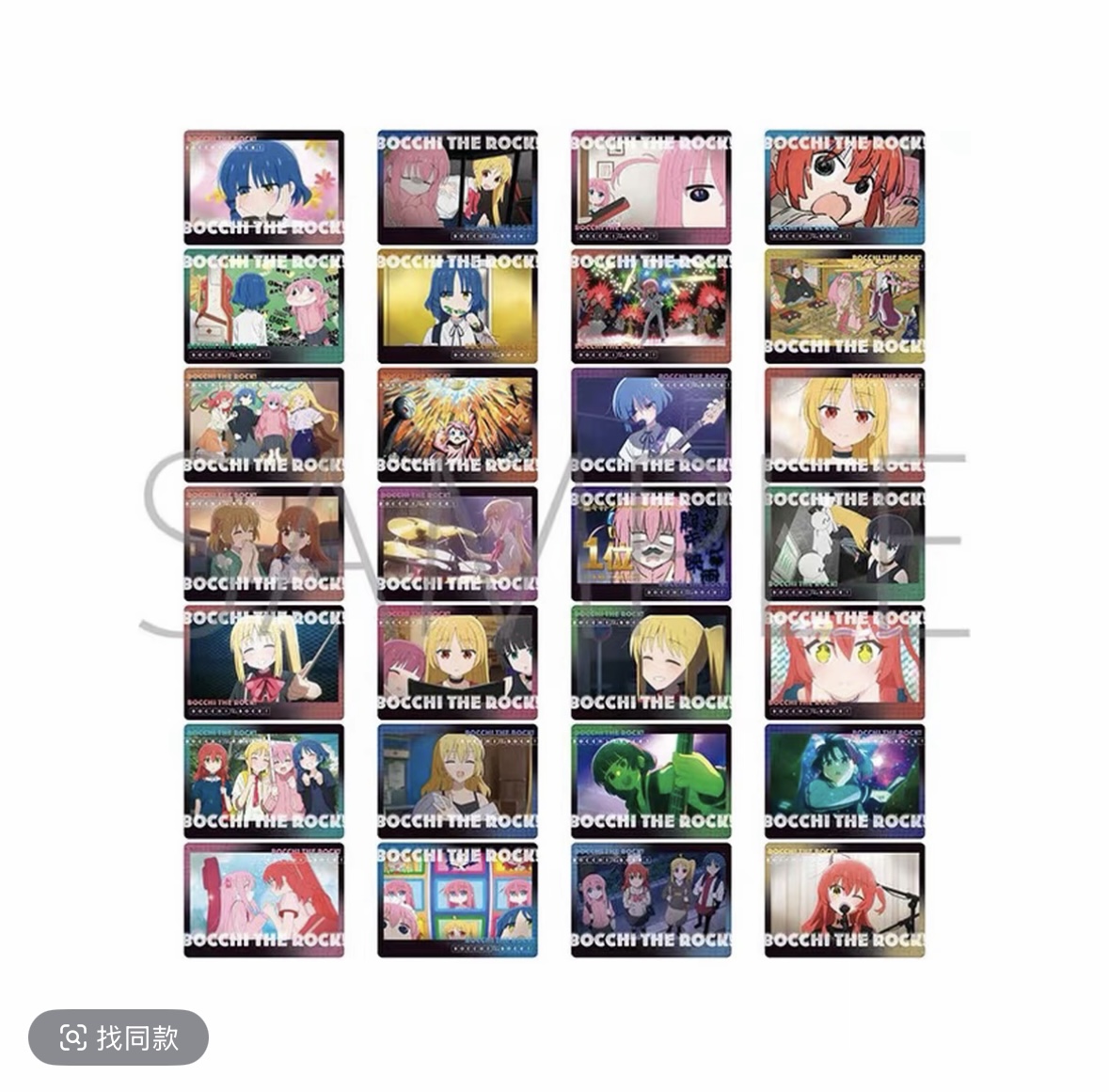 【日谷】孤独摇滚TV场面写乐谱卡片（1包两张）盲盒（代拆）