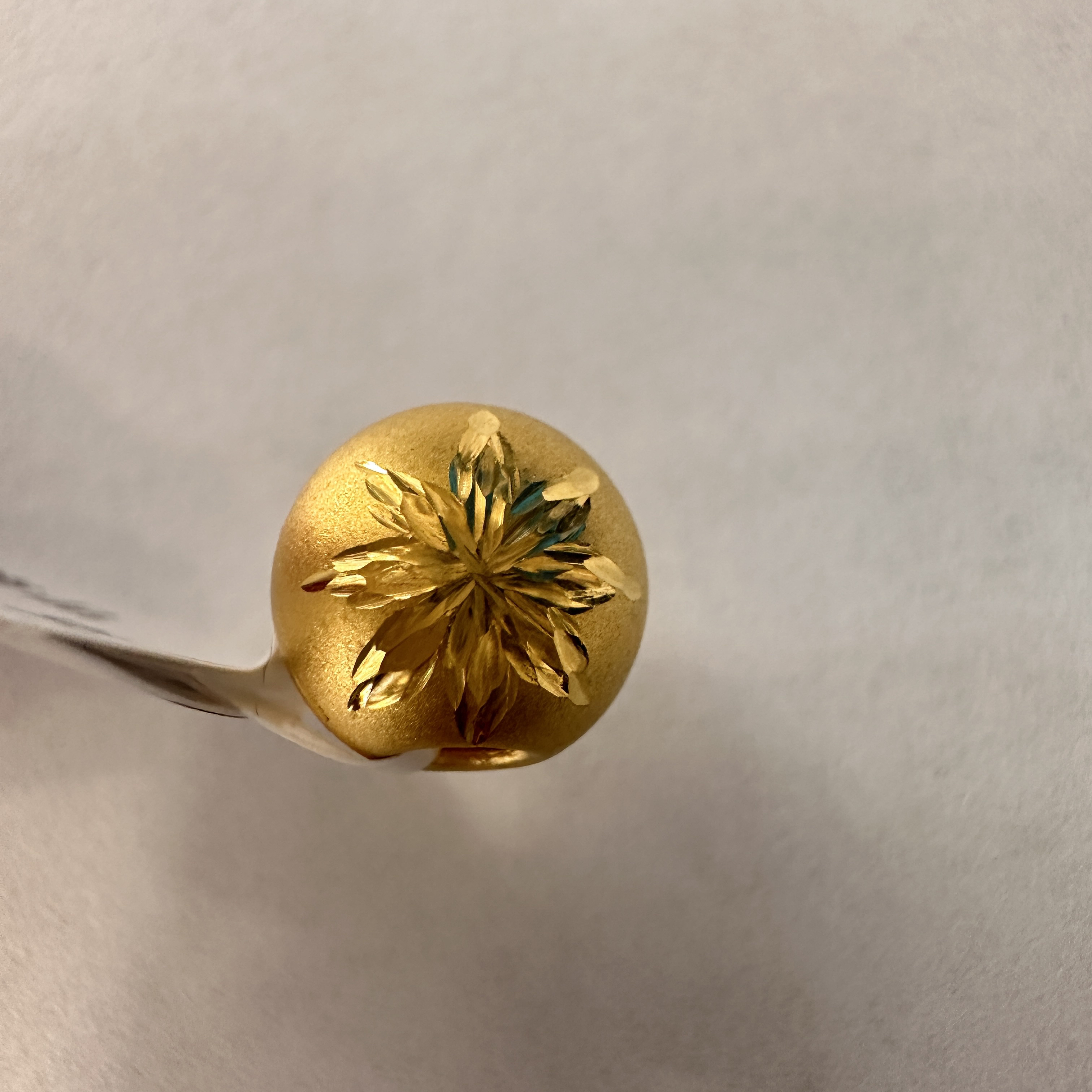 【陈晨专享】 足金999饰品 雪花转运珠 0.67 GP