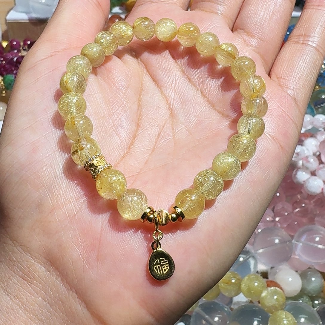 发晶手链未镶嵌手链