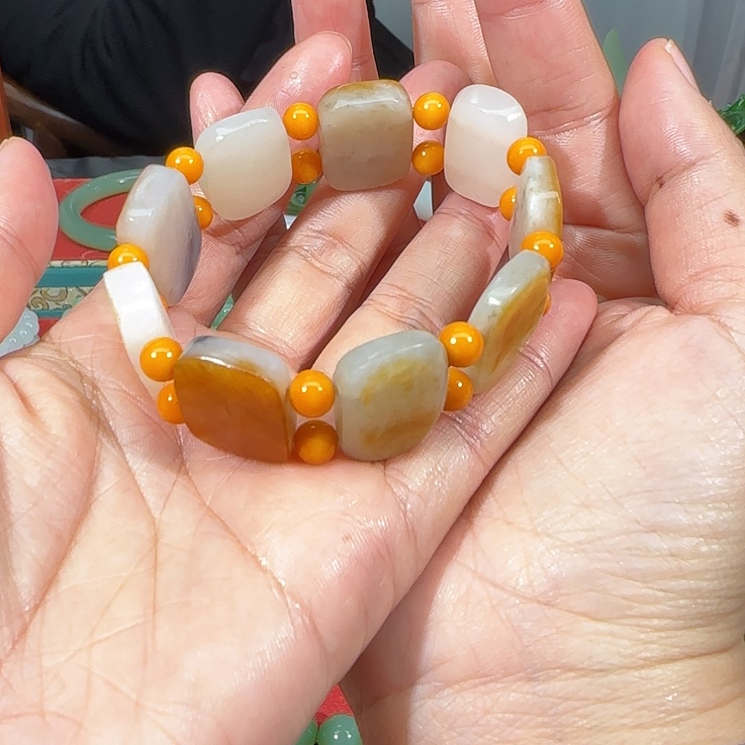 和田玉手链未镶嵌