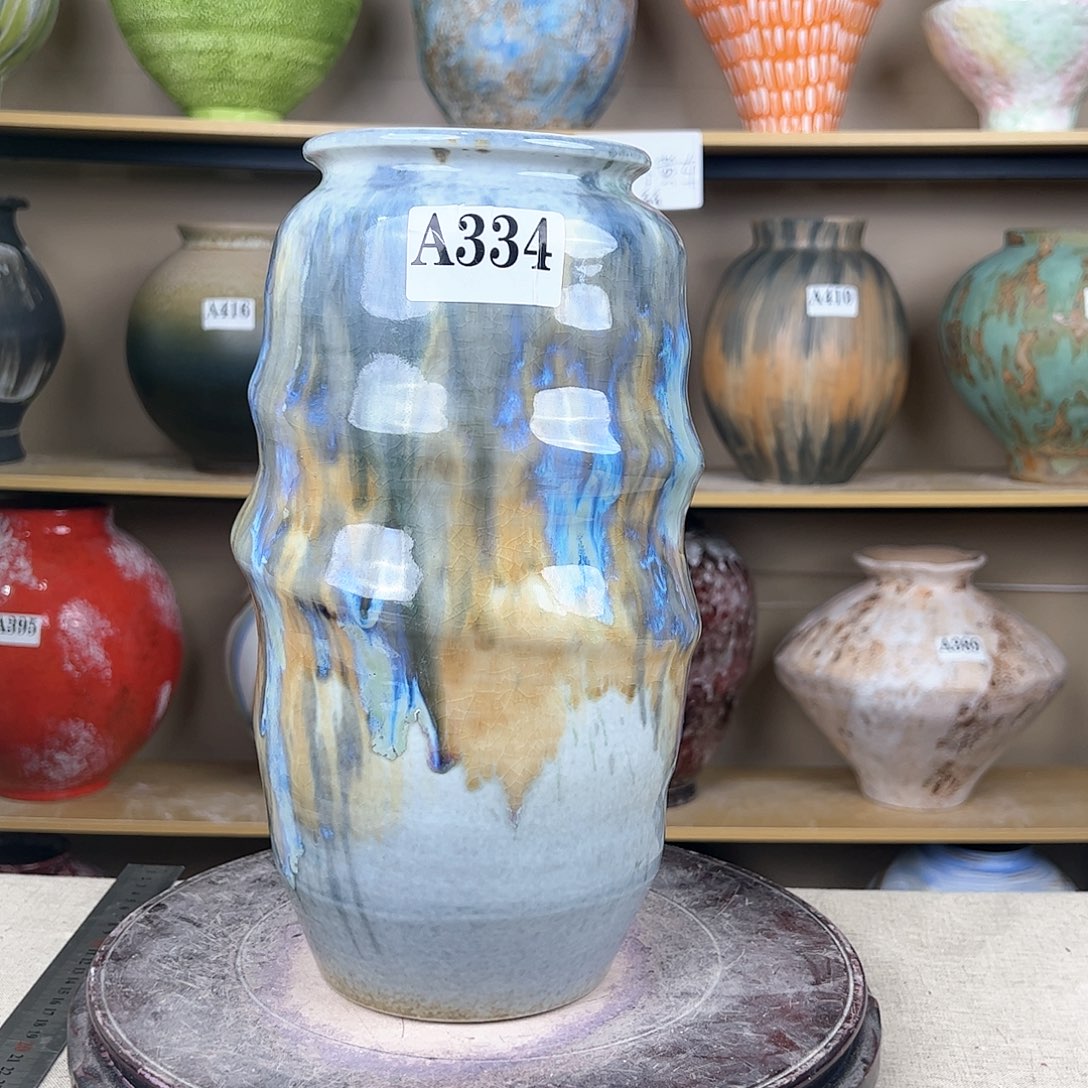 陶瓷334花瓶摆件创意的