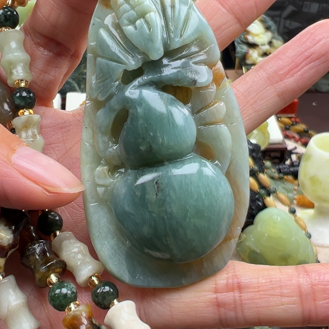 岫玉未镶嵌挂件挂件