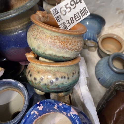 罐肉****?6594 微瑕38包邮景德镇陶瓷