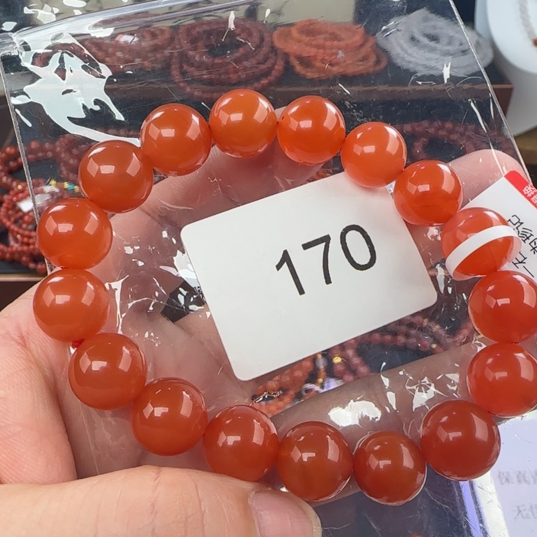 南红玛瑙未镶嵌手链