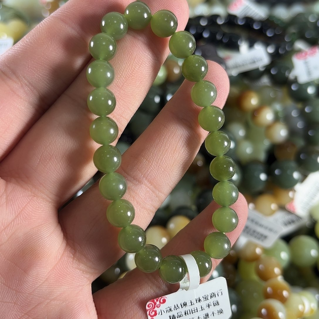 和田玉手链未镶嵌W216