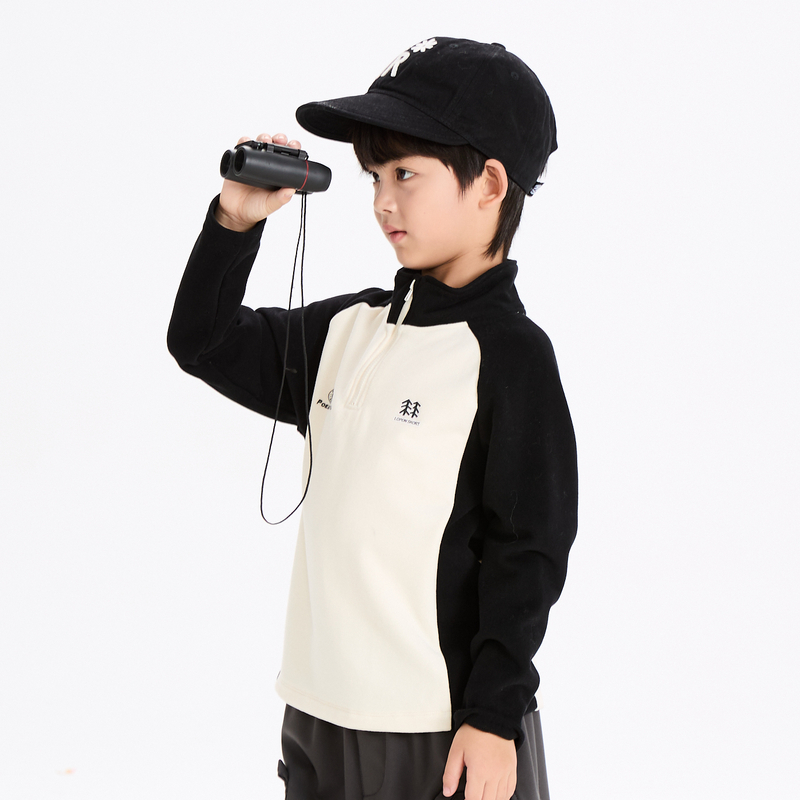 多多一上25初冬男小童德绒长T（90-140码）1556A38X