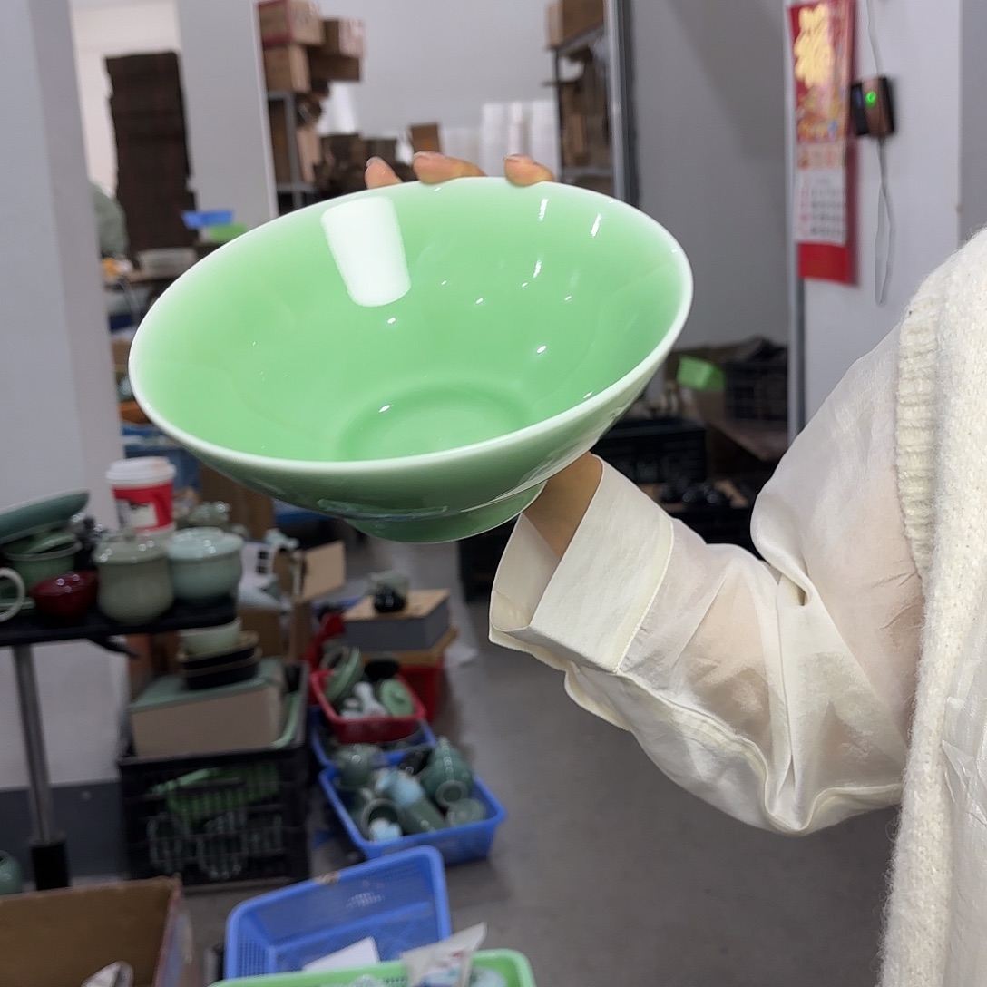 龙泉云间青瓷小米茶器