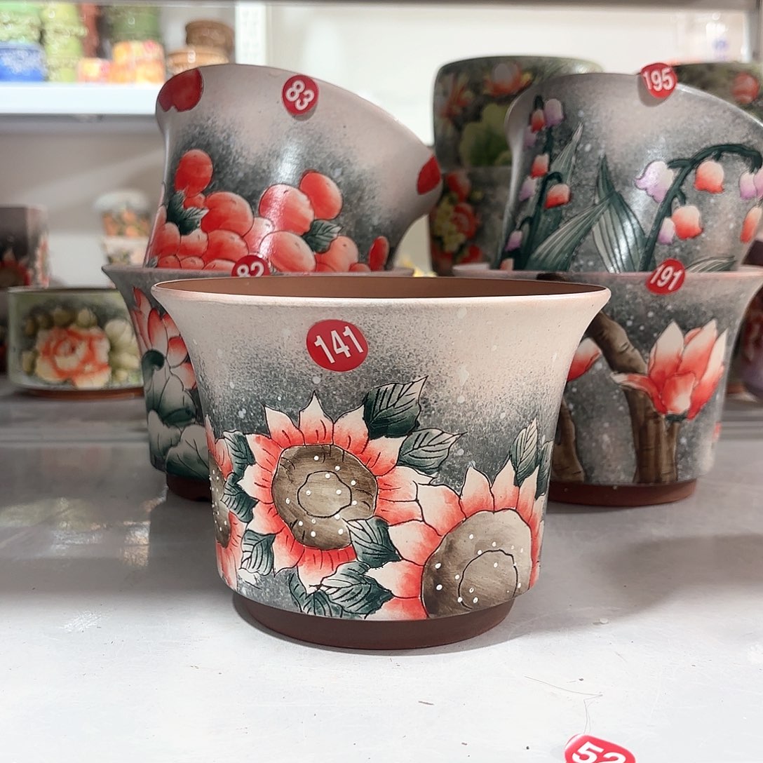 紫砂花盆手工花盆默认微瑕16-12