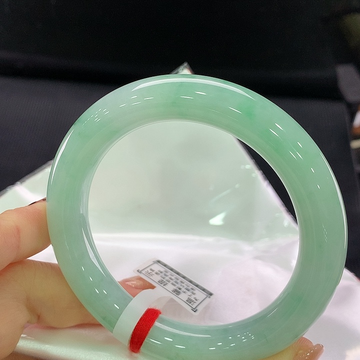 翡翠手镯未镶嵌圆条58-59