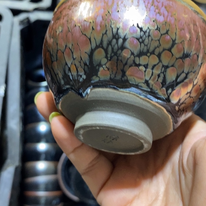 时***越茶盏建阳建盏微瑕油滴