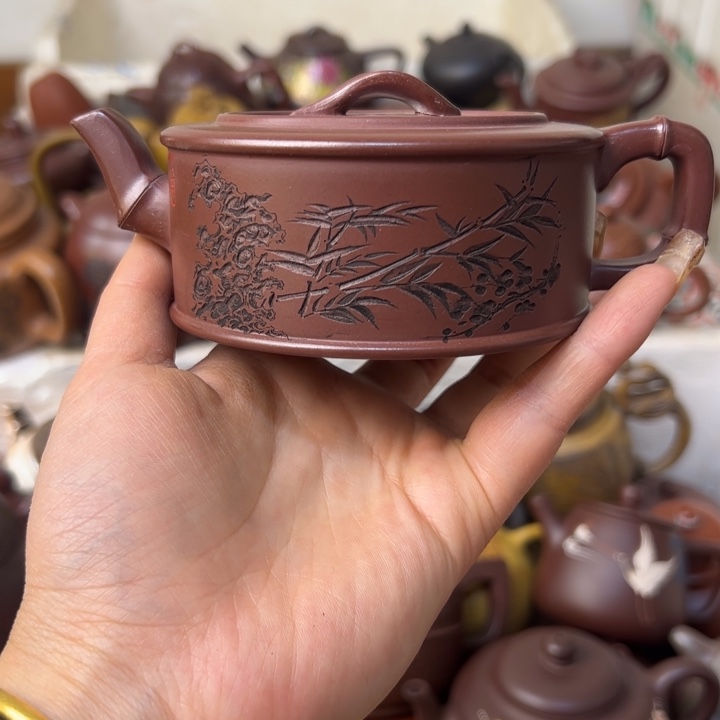 紫砂茶壶扭裂微瑕疵