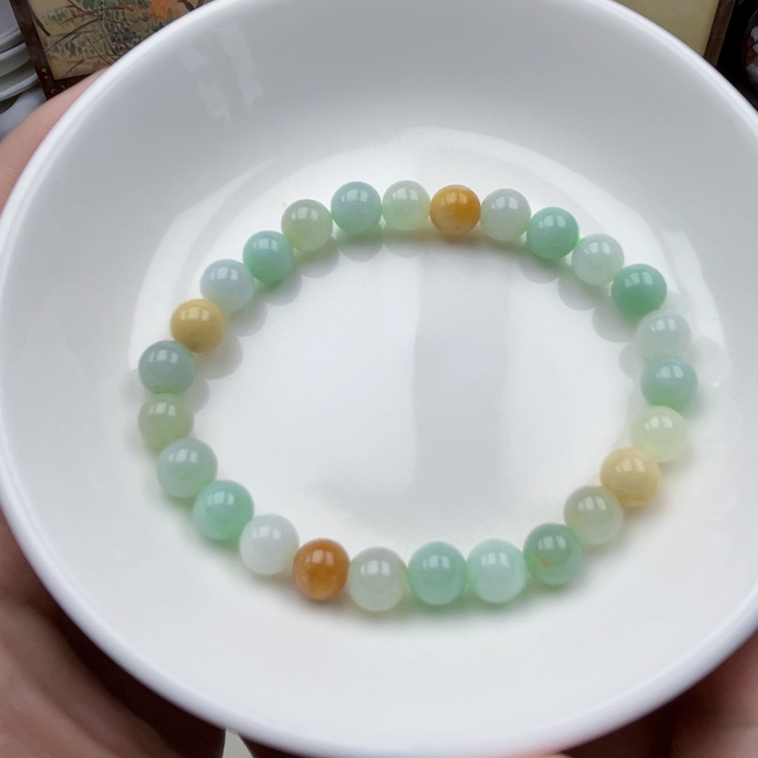 未镶嵌手链翡翠手串