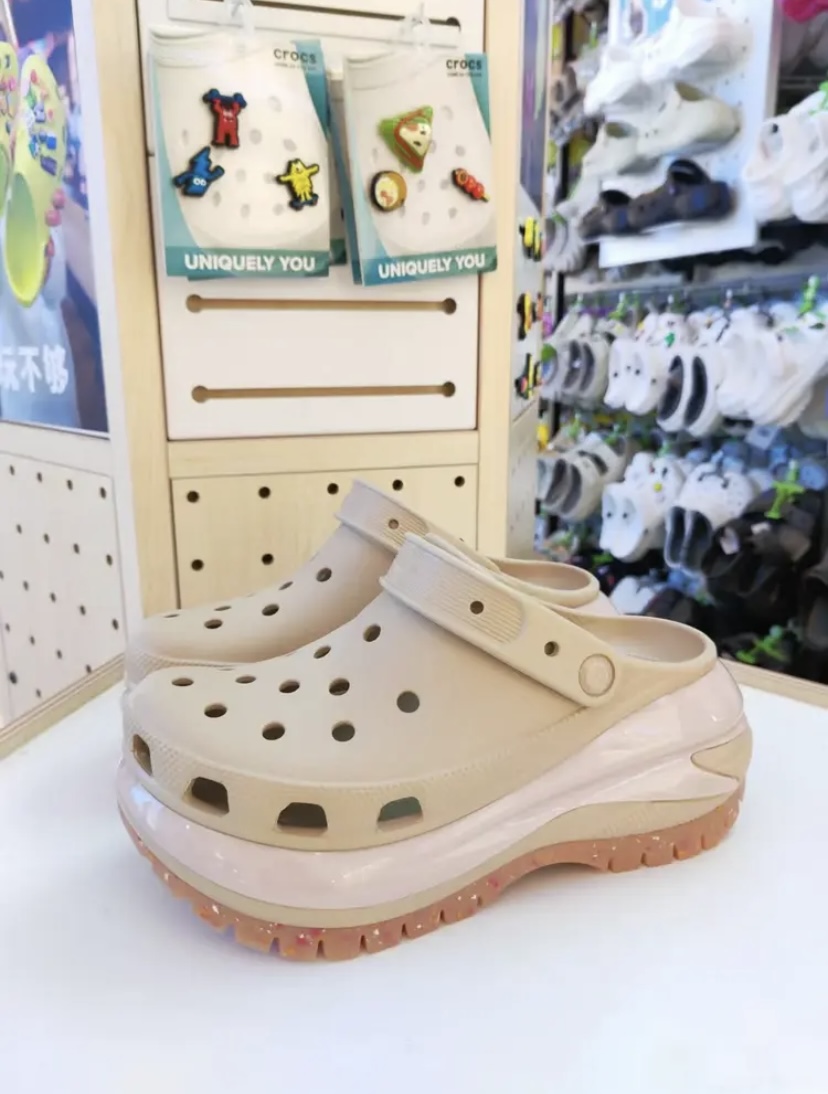 【光轮款厚底】少女洞洞鞋踩屎感diy舒适休闲百搭ins防滑夏季拖鞋