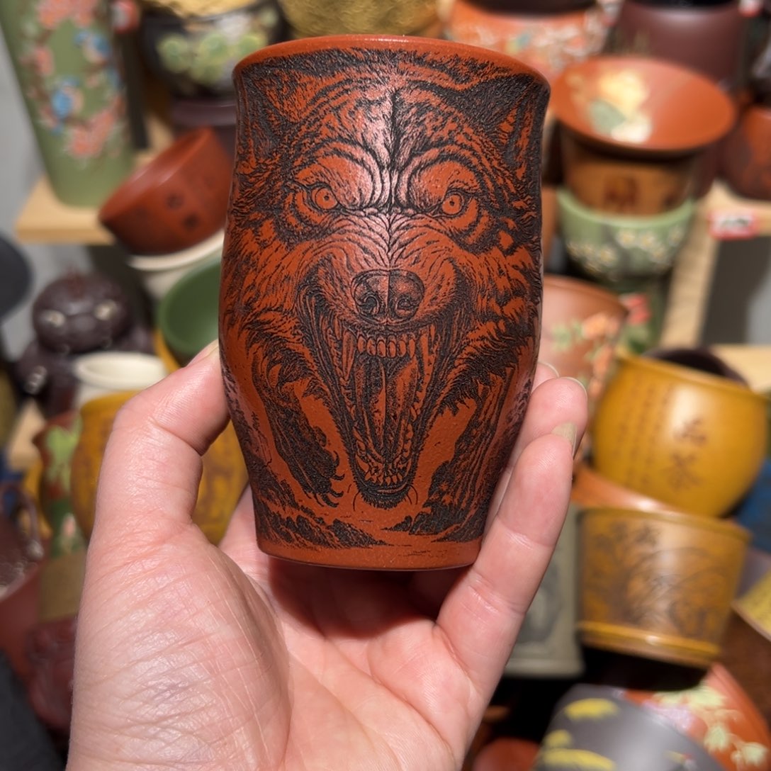 紫砂茶杯宜兴紫砂主人杯