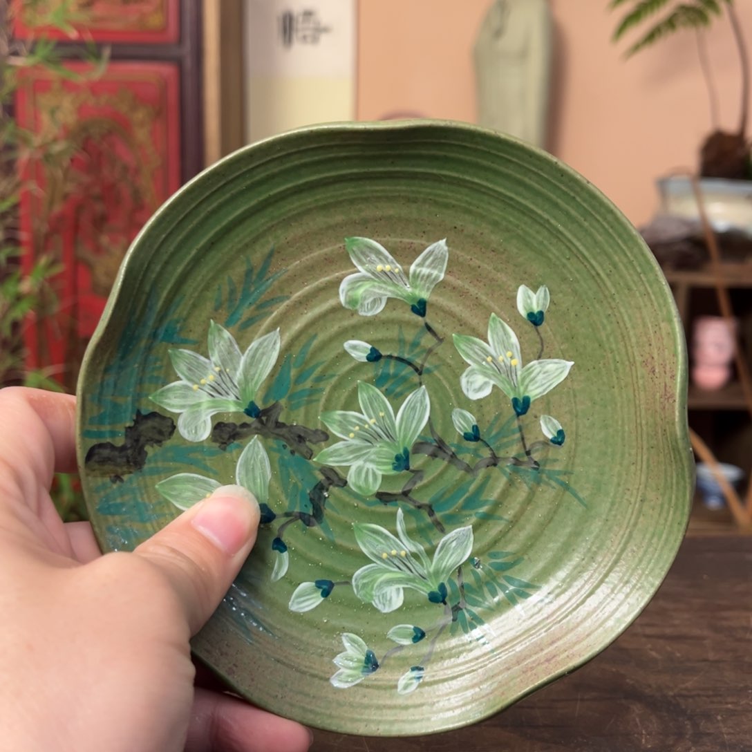 杯柴烧手工手绘陶瓷