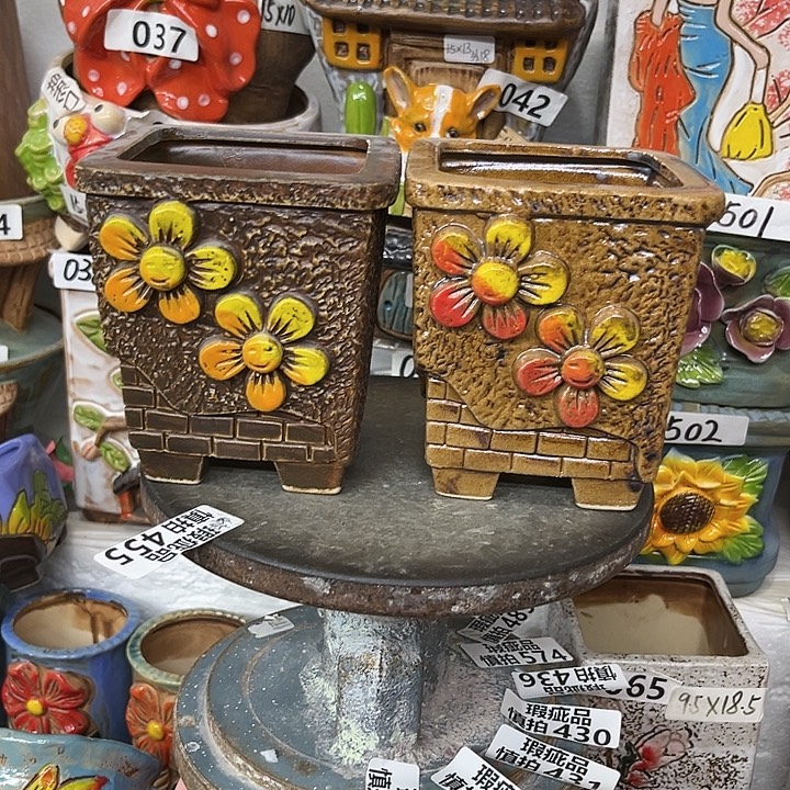 粗陶材质多肉花盆