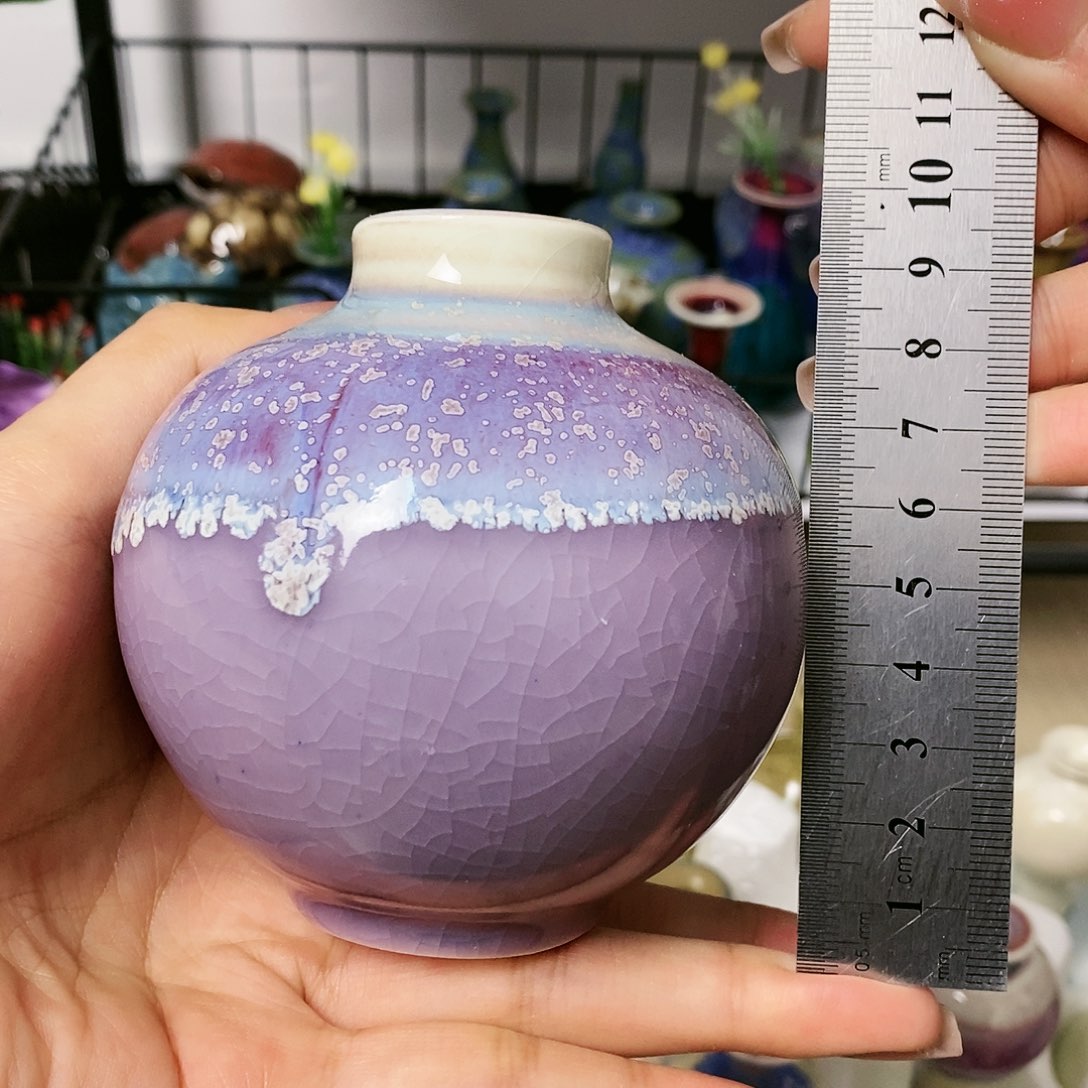 摆件景德镇高温陶瓷小花瓶