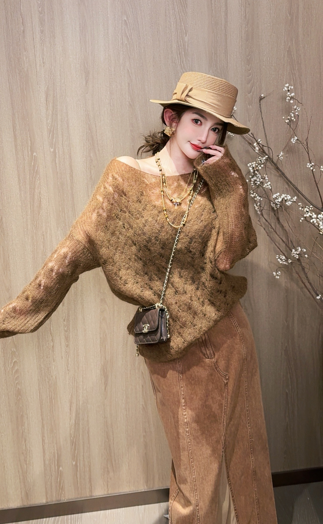 GUIDI GUDI【平安喜乐】气质休闲百搭时尚套头毛衣 X9510538H