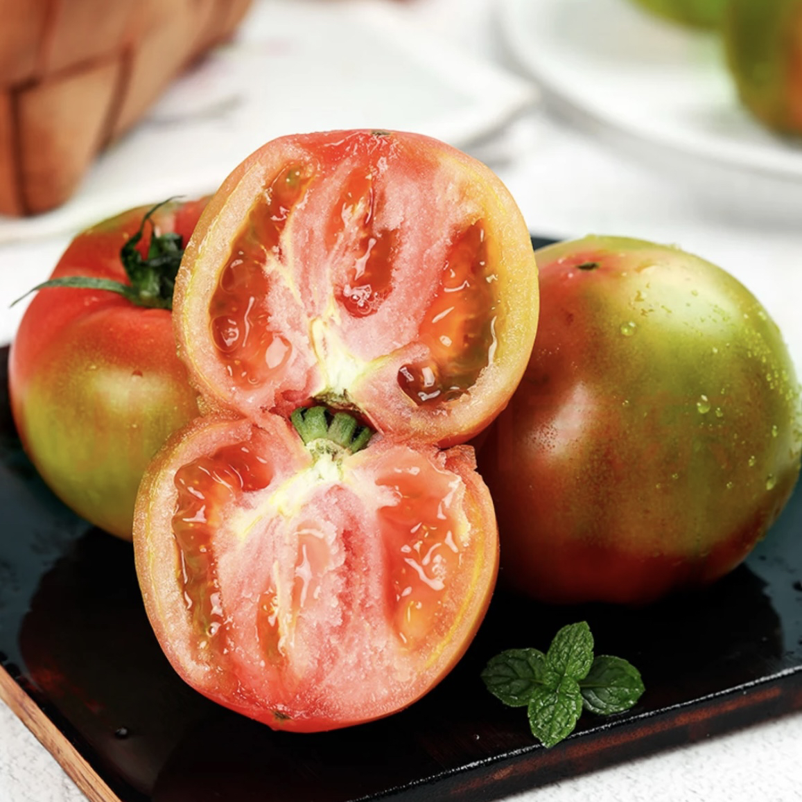 【铁皮柿子番茄】新鲜铁皮草莓柿子水果西红柿生吃自然熟番茄